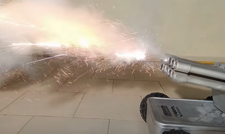 diy missile launcher firing