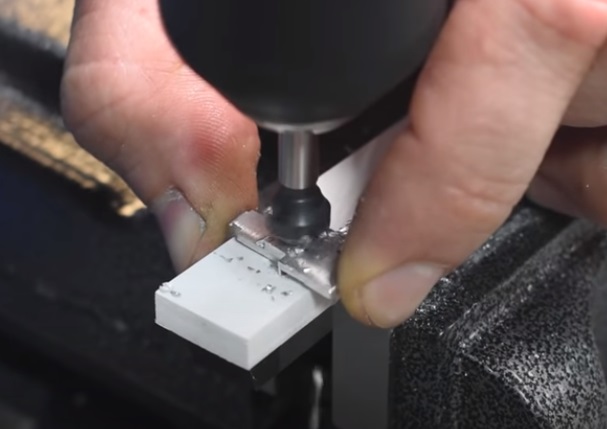 diy watch and dosimeter drill countersink teeth