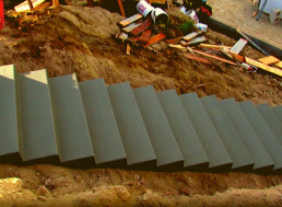 Construction Workers Build Concrete Staircase and It's a Masterpiece