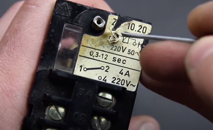 timer relay breakdown remove stickers