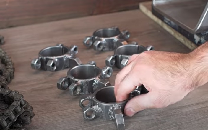 diy electrical pipe bender bearing mounts