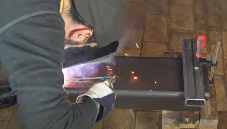 diy electric pipe bender weld feet
