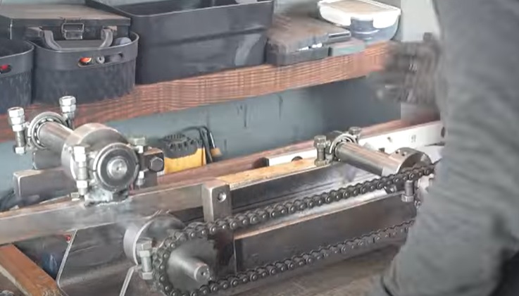 diy electri pipe bender adjustable roller