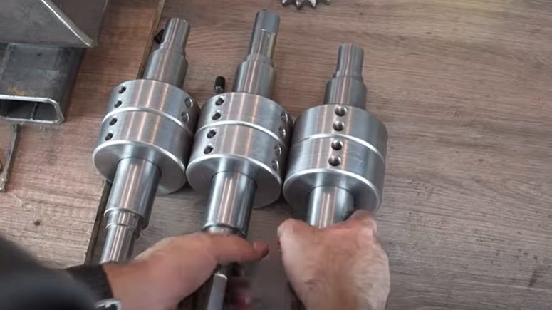 diy electric pipe bender roller rings