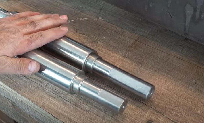 diy electric pipe roller route rods