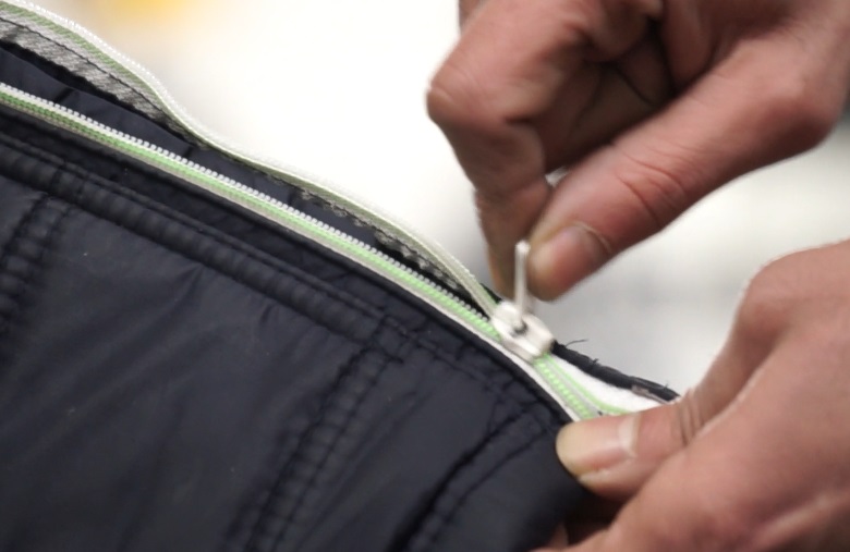 making a zipper complete