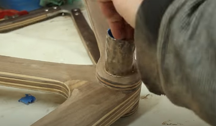 diy wooden bike bottom tube add