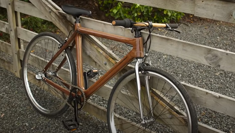 diy wooden bike complete