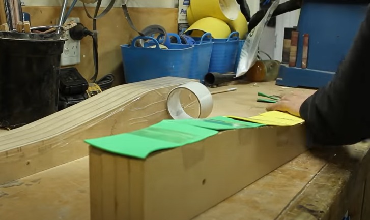 diy wood bike prepare molds
