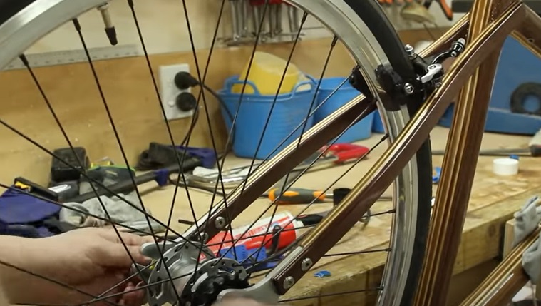 diy wooden bike rear wheel