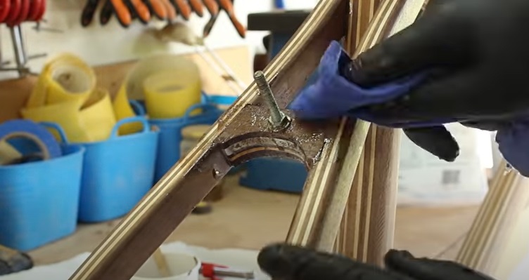 diy wooden bike rear mounting bracket