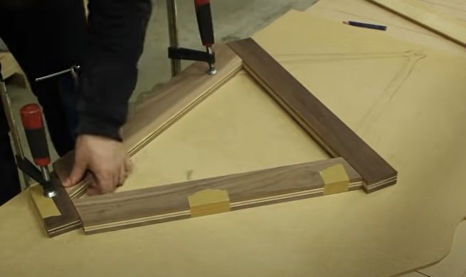 diy wooden bike mock up frame