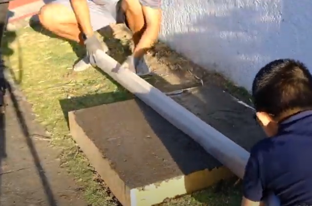 diy postbox flatten concrete