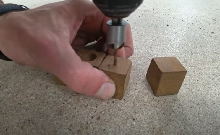 diy footstool countersink feet