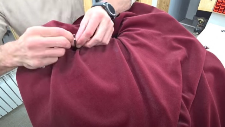diy footstool sewing