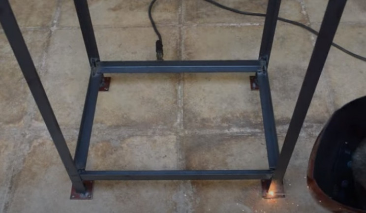 diy grill frame caster plates