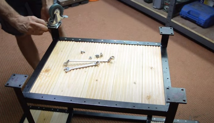 diy grill casters bolt