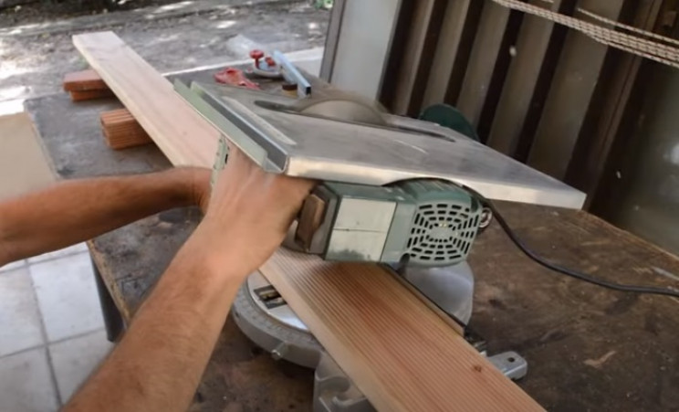 diy grill cut wood