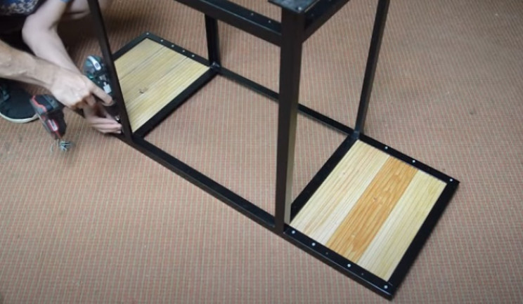 diy grill frame drill