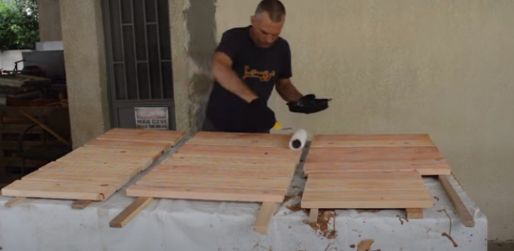 diy grill varnish wood