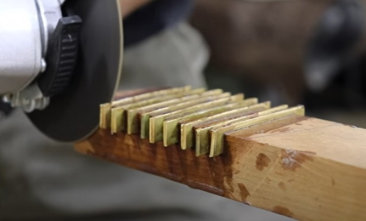 diy mallet cut strips