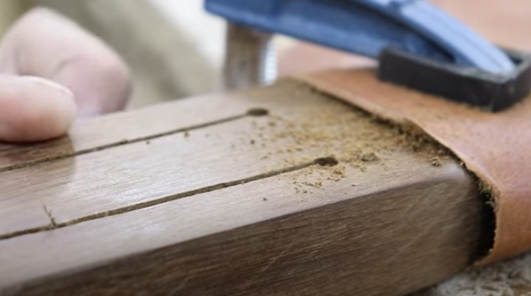 diy mallet holes and cuts
