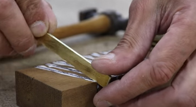 diy mallet metal strips