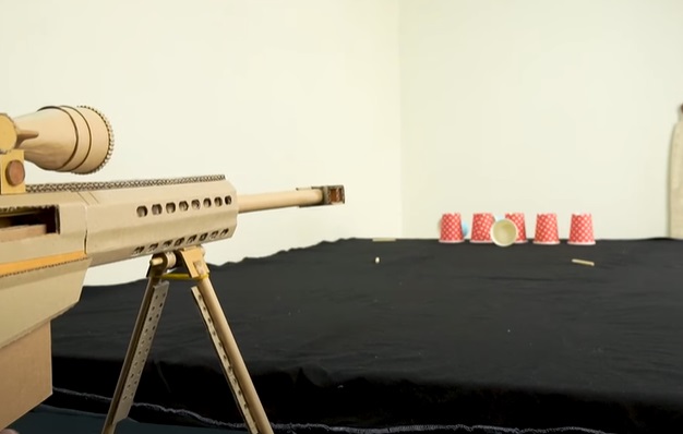 cardboard gun complete