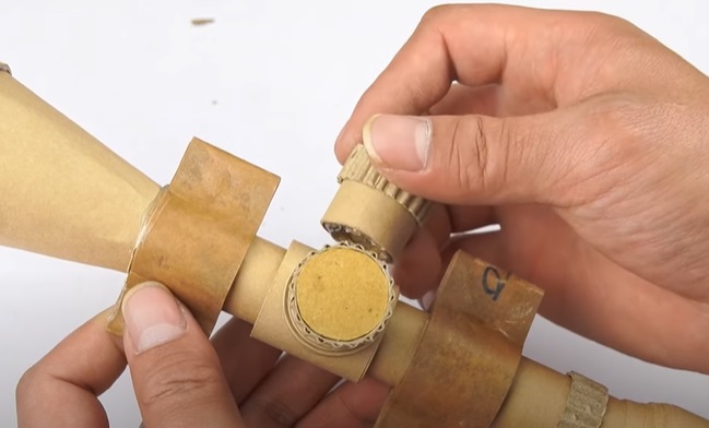 diy cardboard gun scope