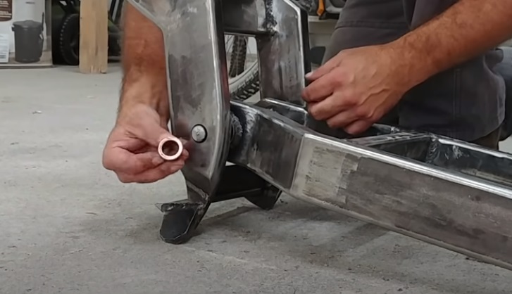 diy ev bike pivot bar