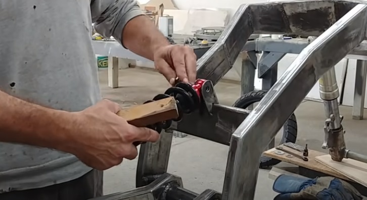 diy ev bike shock absorber