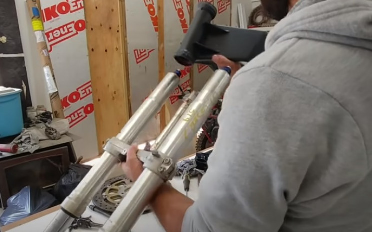 diy ev bike front suspension