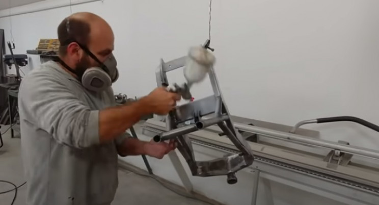 diy ev bike spray paint