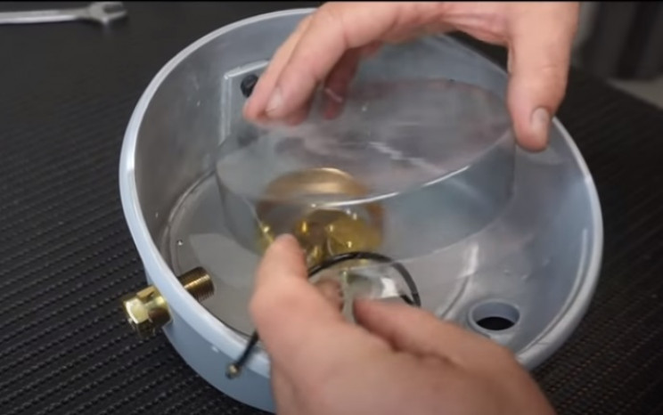 diy pressure gauge restore plastic cover