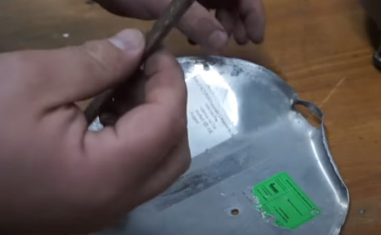 diy pressure gauge restore base plate