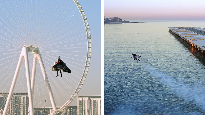 Jetpack Pilot Flies up to the Atmosphere like a Real-Life “Iron Man”