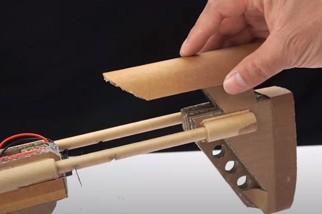 diy cardboard gun butt cap