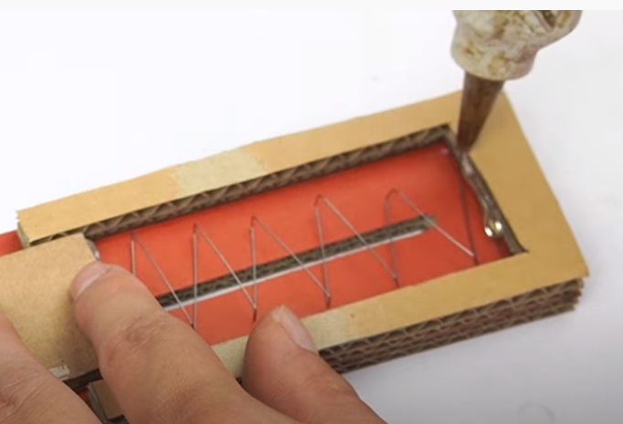 diy cardboard gun magazine spring