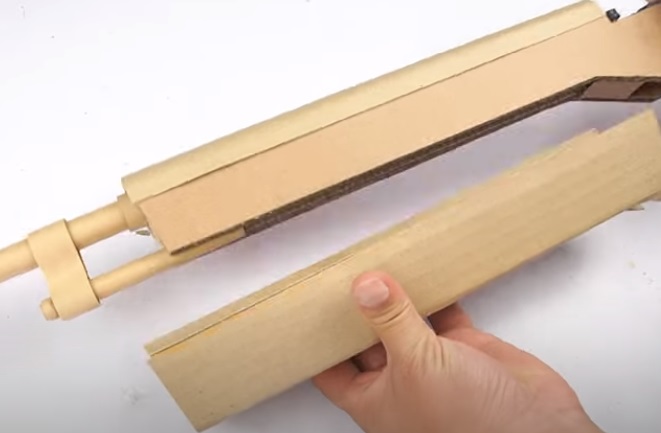 diy cardboard gun handguard