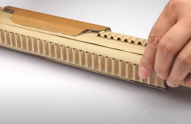 diy cardboard gun rails