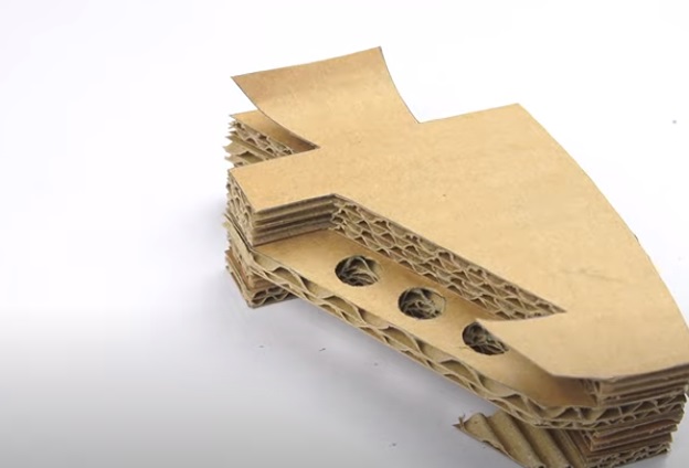 diy cardboard gun butt