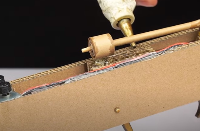 diy cardboard gun rod guide