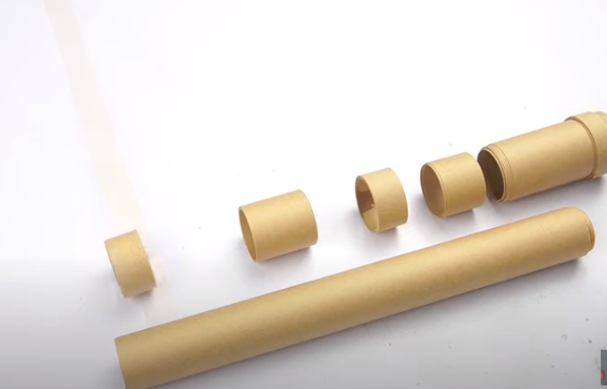 diy cardboard gun scope pieces