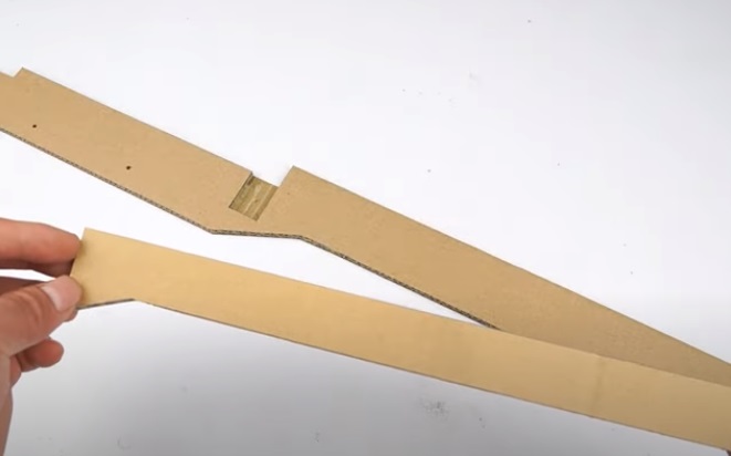 diy cardboard gun begin assembly