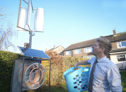 Engineer Builds Wind and Solar-Powered Clothes Dryer