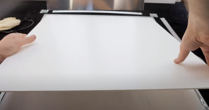 diy led light art return backplate