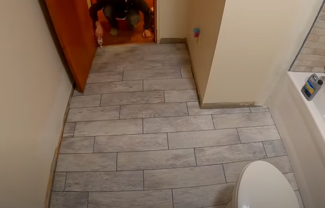 diy tiling complete