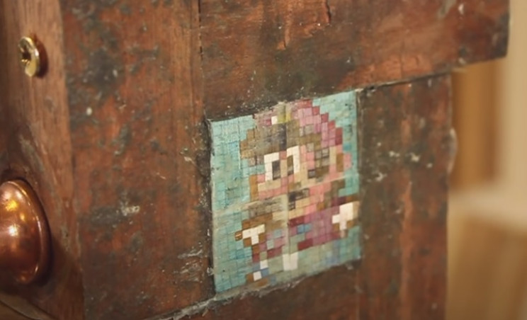 diy mario guitar 100 pixels blocks