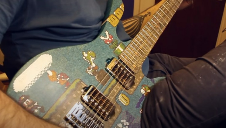 diy mario guitar complete