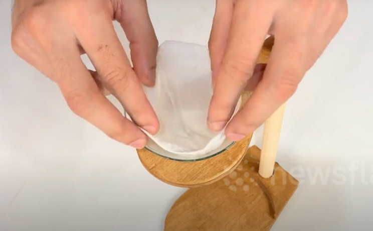 diy coffee stand funnel